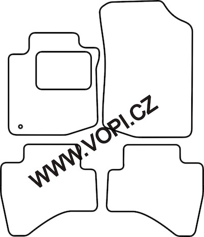 Autokoberce Toyota Aygo 07/2005 - 2010 Colorfit (4759)